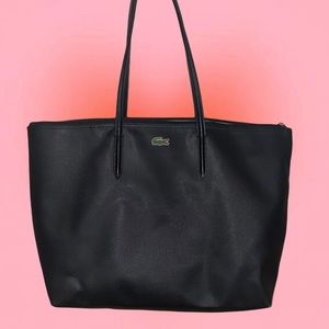 Black n Green Lacoste Tote Bag